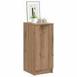 Vidaxl schoenenkast 29,5x35x70 cm bewerkt hout artisanaal eikenkleur