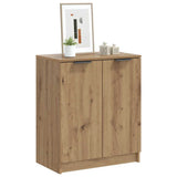 Vidaxl schoenenkast 59x35x70 cm bewerkt hout artisanaal eikenkleurig