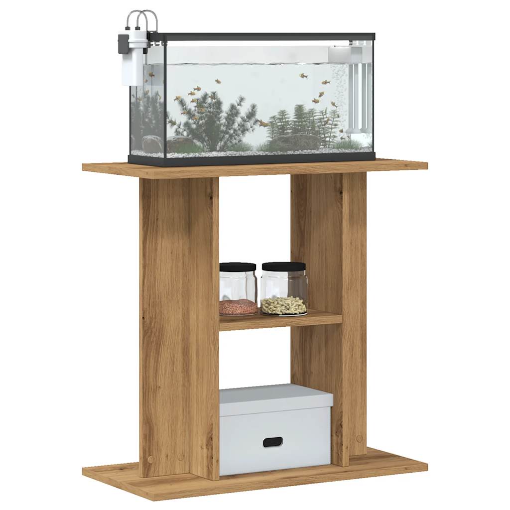 Vidaxl Aquarium Standard 60x30x60cm Przetworzony drewniany drewniany kolor dębowy