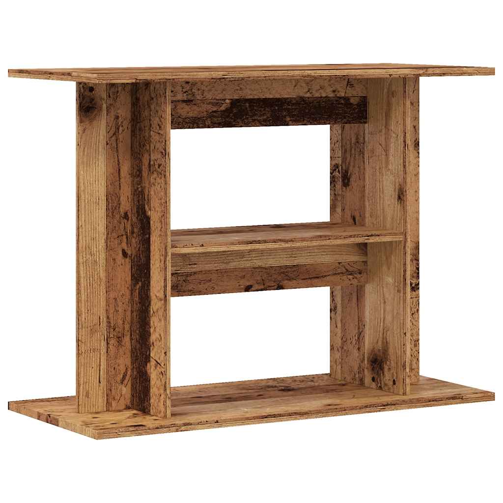 Vidaxl Aquarium Standard 80x35x60 cm verarbeitetes Holz altes Holzfarbe