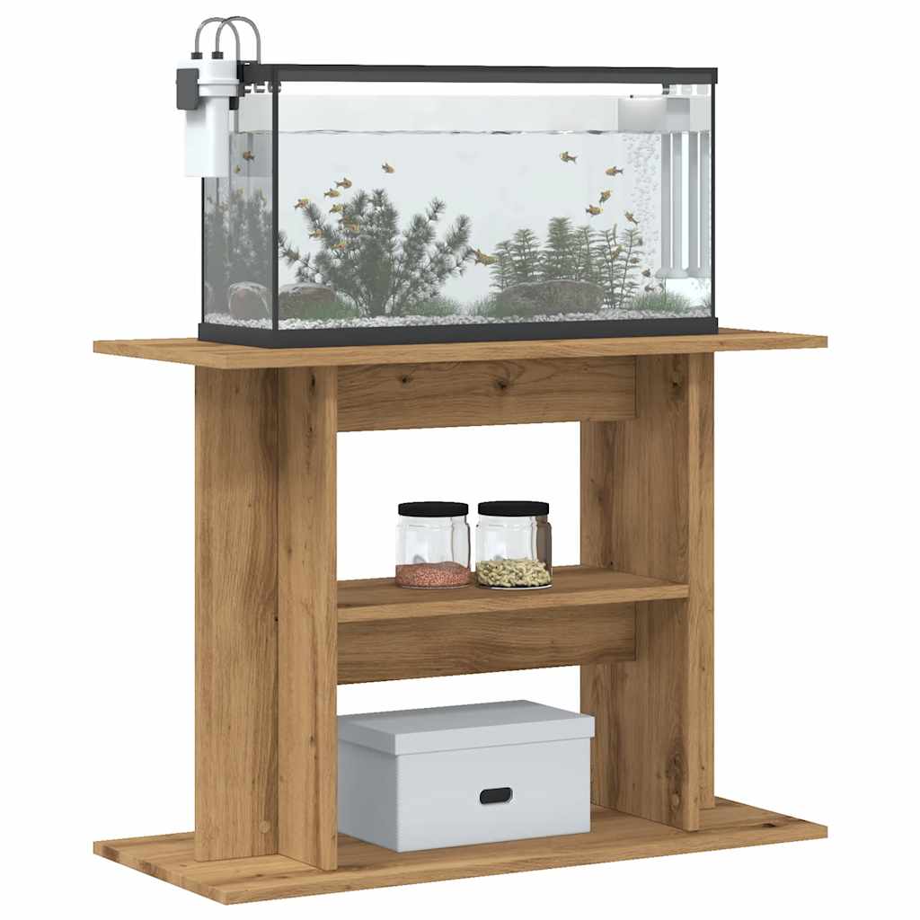 Vidaxl Aquarium Standard 80x35x60cm processed wood artisanal oak color