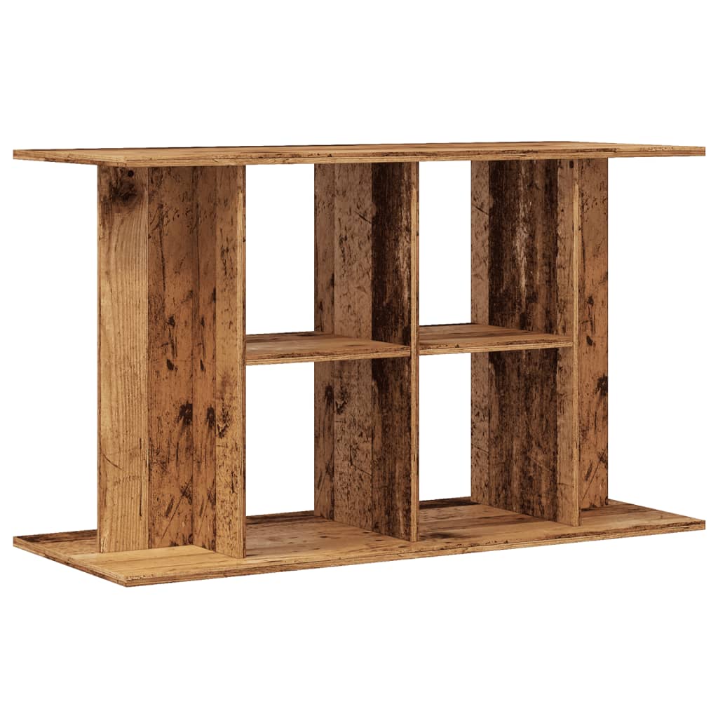 Vidaxl aquariumstandaard 100x40x60 cm bewerkt hout oud houtkleurig