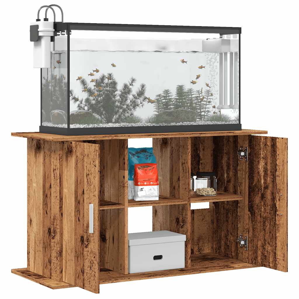 Vidaxl Aquarium Standard 101x41x58 cm bearbetat trä gammalt trä färgat