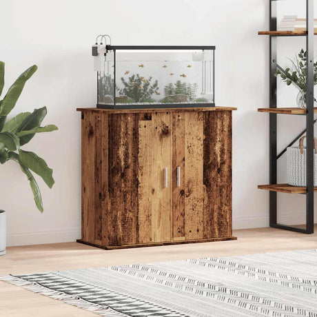 Vidaxx support d'aquarium 81x36x73 cm bois traité, couleur bois ancien