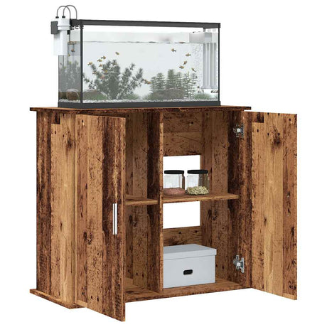 Vidaxx support d'aquarium 81x36x73 cm bois traité, couleur bois ancien