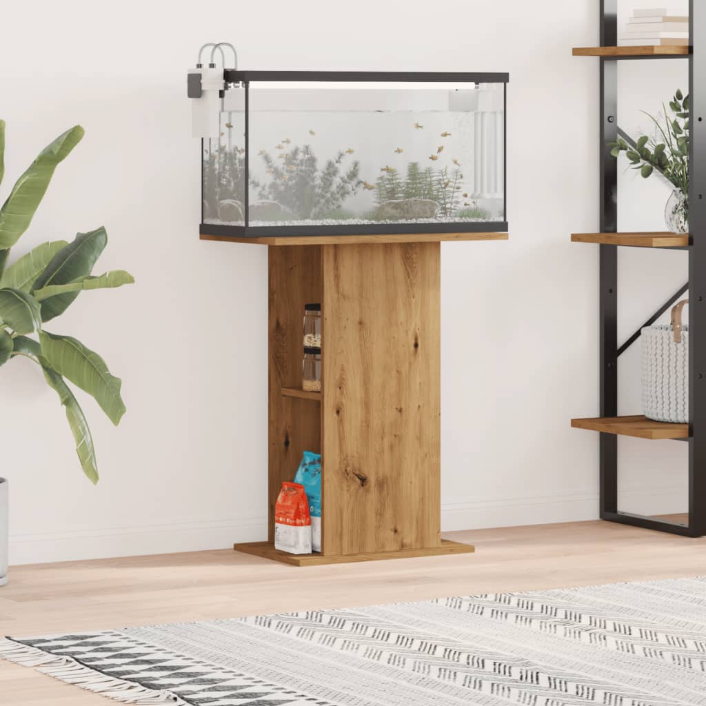 Vidaxl Aquarium Standard 36x60.5x72.5 Cm Oak artigianale trasformato in legno