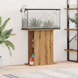 Vidaxl Aquarium Standard 36x75x72,5 cm Forarbejdet træ Artisanal Oak