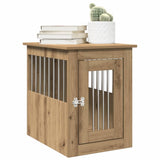 Caisse pour chien Vidaxxl 45x62x59 cm en bois travaillé, couleur chêne artisanal
