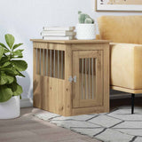 Caisse pour chien Vidaxxl 45x62x59 cm en bois travaillé, couleur chêne artisanal