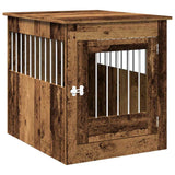 Vidaxxl cage pour chien 64,5x80x71 cm bois traité, couleur bois ancien