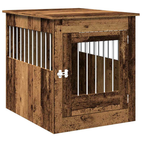 Vidaxxl cage pour chien 64,5x80x71 cm bois traité, couleur bois ancien