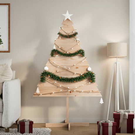 VidaXL décoration de Noël sapin de Noël 150 cm bois massif