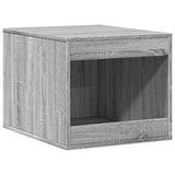 Vidaxxl litière pour chat 47x59x42 cm bois d'ingénierie gris coloris chêne sonoma