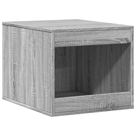 Vidaxxl litière pour chat 47x59x42 cm bois d'ingénierie gris coloris chêne sonoma