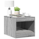 Vidaxxl litière pour chat 47x59x42 cm bois d'ingénierie gris coloris chêne sonoma