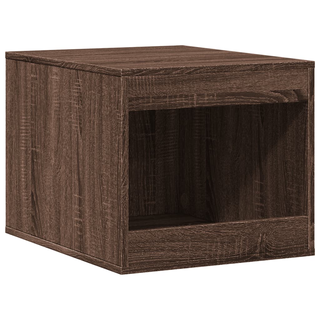 Vidaxxl bac à litière pour chat 47x59x42 cm bois fini chêne brun