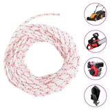 Vidaxl tirette cordon de démarrage blanc et rouge ø3 mm 10 m nylon