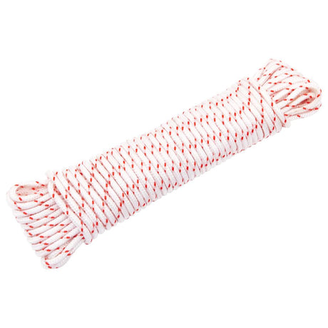 Vidaxl tirette cordon de démarrage blanc et rouge ø5 mm 10 m nylon