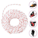 Vidaxl tirette cordon de démarrage blanc et rouge ø6 mm 10 m nylon