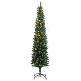 VidaXL Sapin de Noël artificiel étroit avec 150 LED 120 cm
