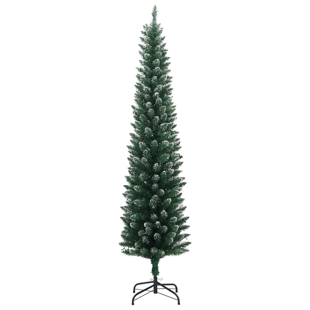 VidaXL Sapin de Noël artificiel étroit avec 300 LED 210 cm