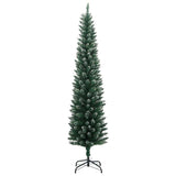 VidaXL Sapin de Noël artificiel étroit avec 300 LED 210 cm