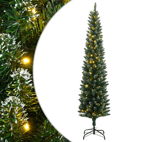 Vidaxx sapin de Noël artificiel étroit avec 300 LED 240 cm