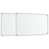 Vidaxl Screens Screens Kuhinja 2 St 70x60 cm proparentno steklo