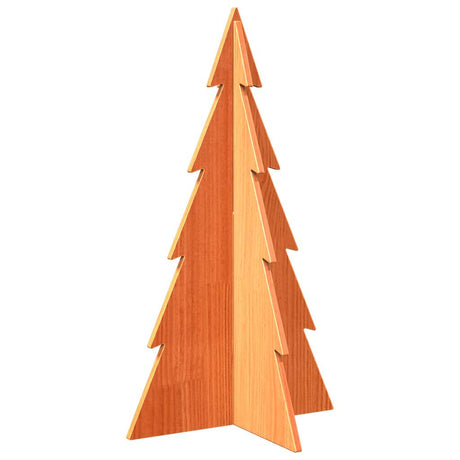 Vidaxx Décoration de Noël Sapin de Noël 80 cm en bois de pin massif, marron lavé