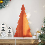 Vidaxx Décoration de Noël Sapin de Noël 80 cm en bois de pin massif, marron lavé