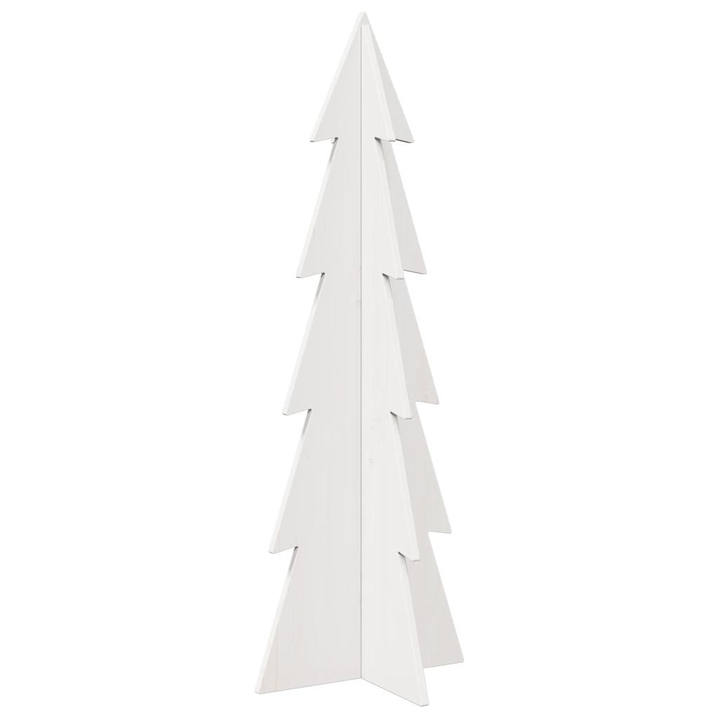 Vidaxx décoration de Noël sapin de Noël 112 cm bois de pin massif blanc