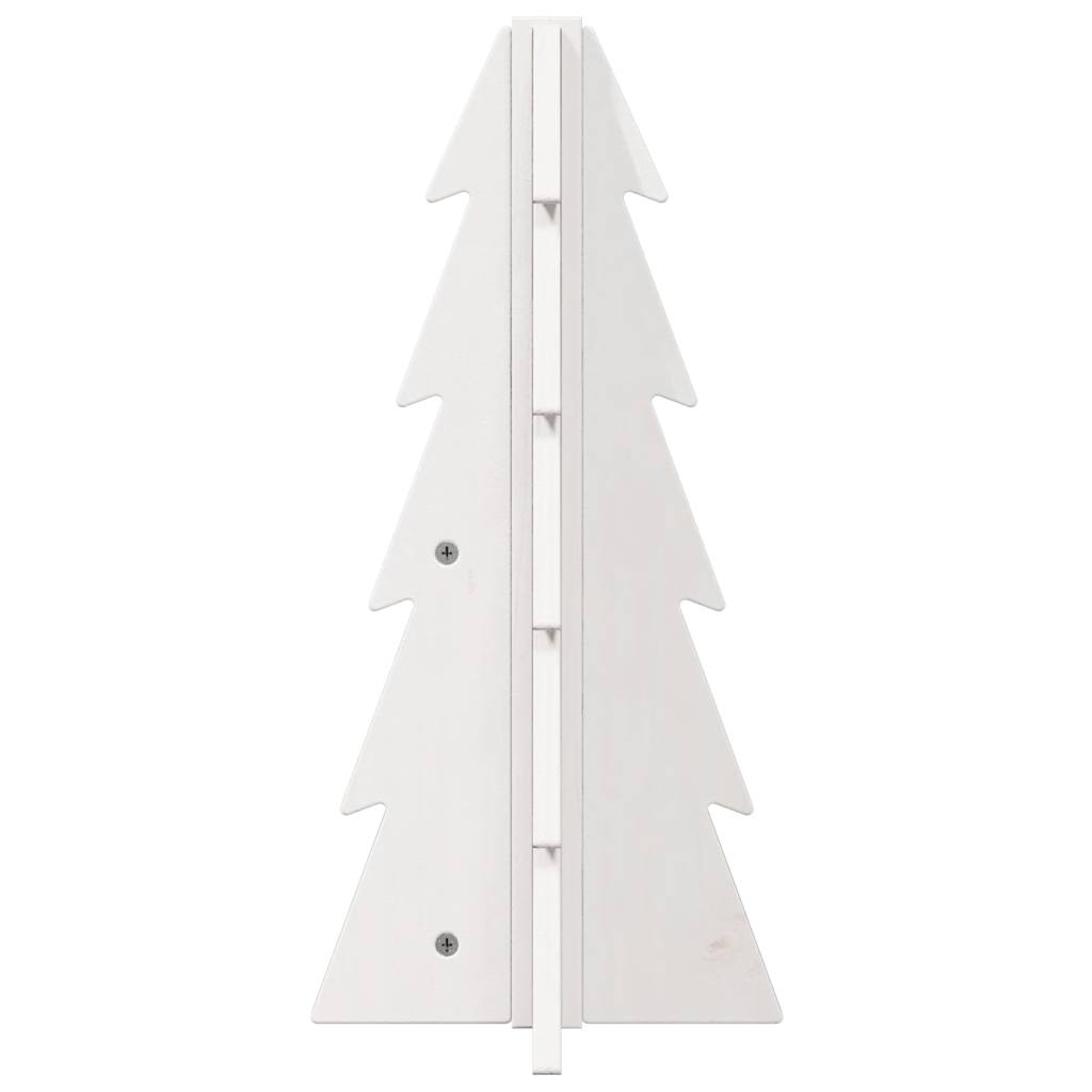 Vidaxx décoration de Noël sapin de Noël 49 cm bois de pin massif blanc