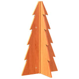 Vidaxx Décoration de Noël Sapin de Noël 69,5 cm en bois de pin massif, marron lavé