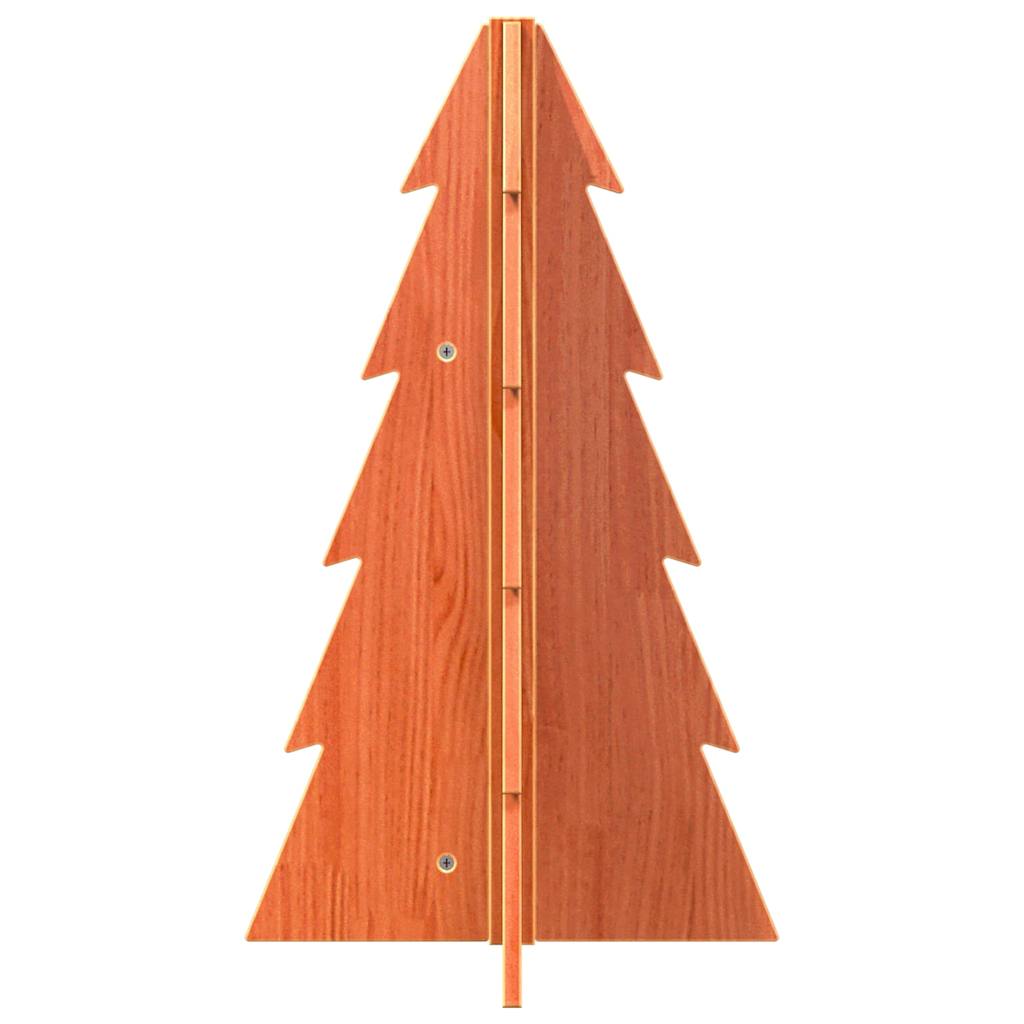 Vidaxx Décoration de Noël Sapin de Noël 69,5 cm en bois de pin massif, marron lavé