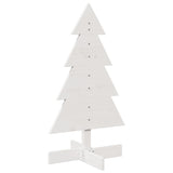 Vidaxx décoration de Noël sapin de Noël 80 cm bois de pin massif blanc