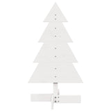 Vidaxx décoration de Noël sapin de Noël 80 cm bois de pin massif blanc