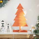 Vidaxx Décoration de Noël Sapin de Noël 80 cm en bois de pin massif, marron lavé