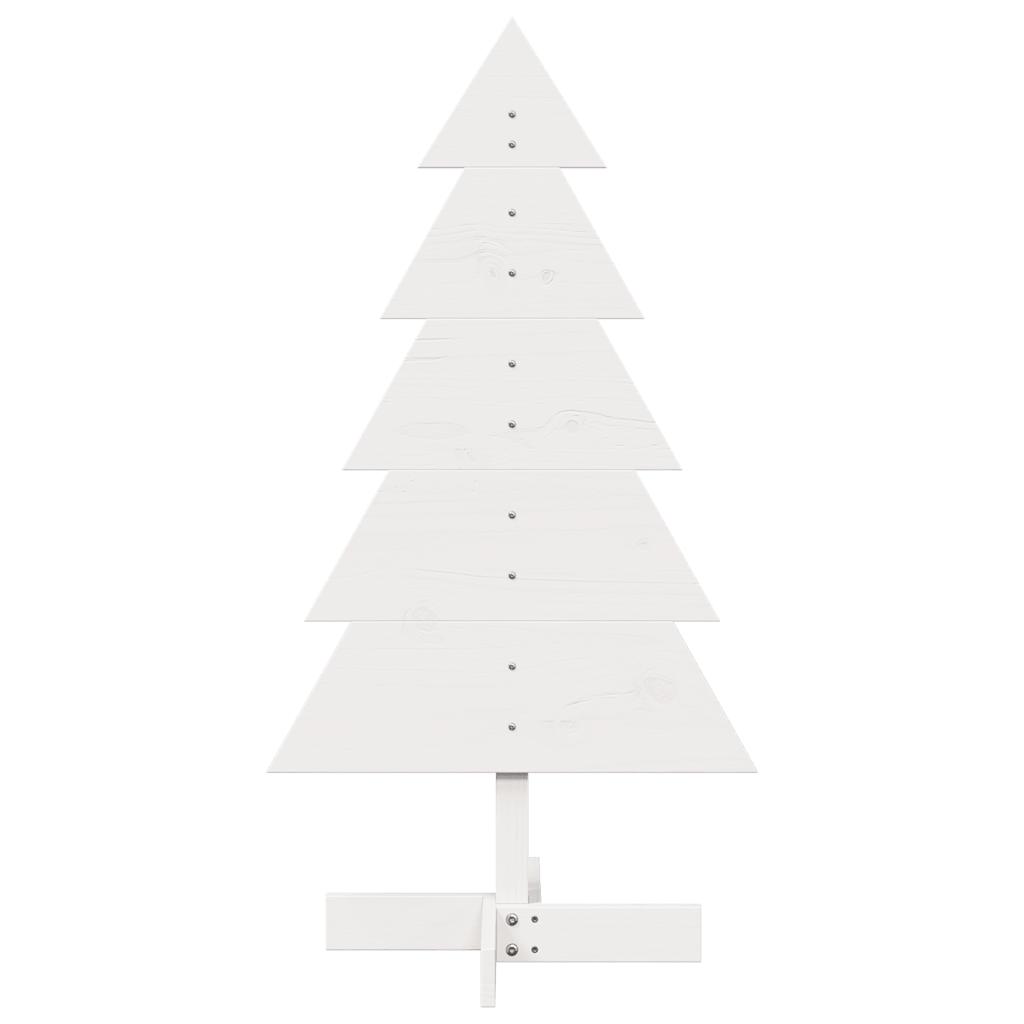 Vidaxx décoration de Noël sapin de Noël 100 cm bois de pin massif blanc