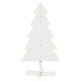 Vidaxx décoration de Noël sapin de Noël 100 cm bois de pin massif blanc