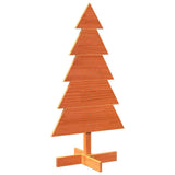 Vidaxx Décoration de Noël Sapin de Noël 100 cm en bois de pin massif, marron lavé