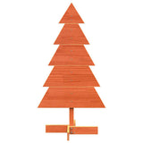 Vidaxx Décoration de Noël Sapin de Noël 100 cm en bois de pin massif, marron lavé