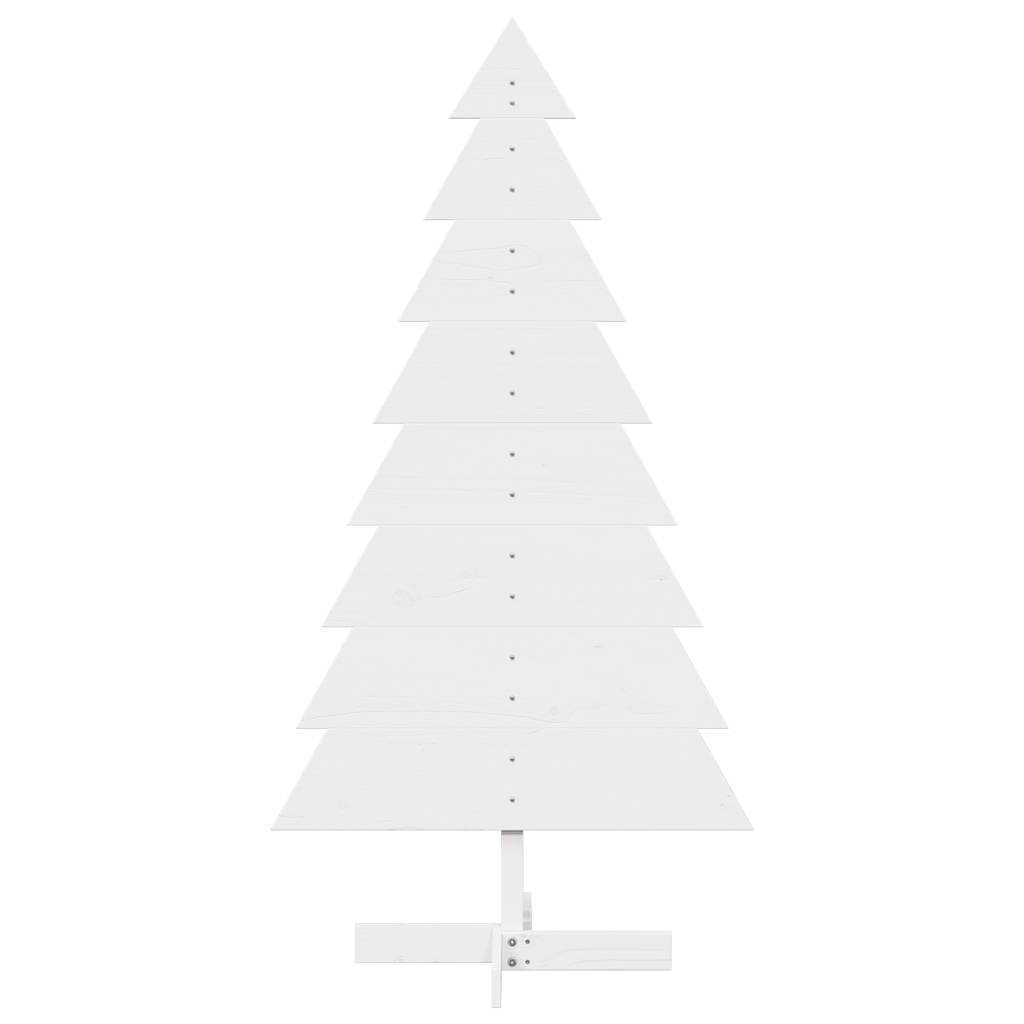 Vidaxx décoration de Noël sapin de Noël 150 cm bois de pin massif blanc