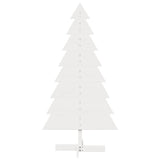 Vidaxx décoration de Noël sapin de Noël 150 cm bois de pin massif blanc