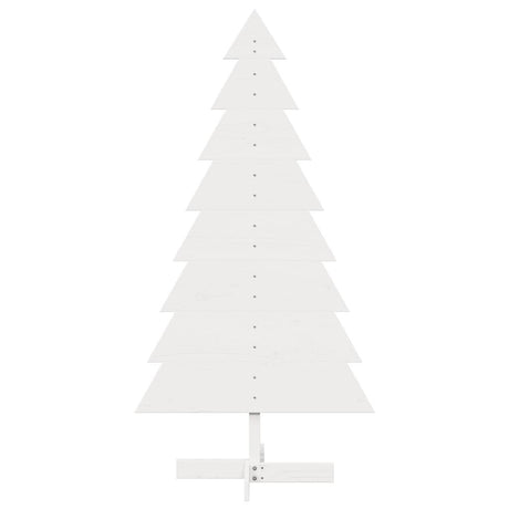 Vidaxx décoration de Noël sapin de Noël 150 cm bois de pin massif blanc