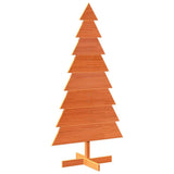 Vidaxx Décoration de Noël Sapin de Noël 150 cm en bois de pin massif, marron lavé
