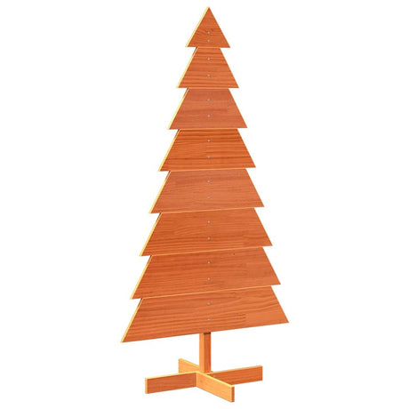 Vidaxx Décoration de Noël Sapin de Noël 150 cm en bois de pin massif, marron lavé