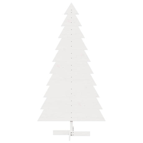 VidaXL décoration de Noël sapin de Noël 180 cm bois de pin massif blanc