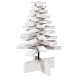 Vidaxx décoration de Noël sapin de Noël 60 cm bois de pin massif blanc