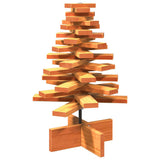 Vidaxx Décoration de Noël Sapin de Noël 60 cm en bois de pin massif, marron lavé