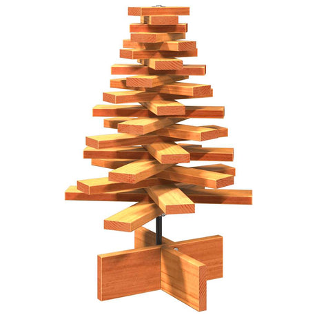 Vidaxx Décoration de Noël Sapin de Noël 60 cm en bois de pin massif, marron lavé